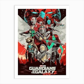 Guardians Of The Galaxy 2 Movie And FIlm 1 Art Print