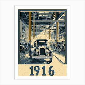 Aihrgdesign A Vintage Industrial Poster Celebrating Automobil 3f2e31c4 18b2 49ae 813d A374b6ecb731 2 Art Print