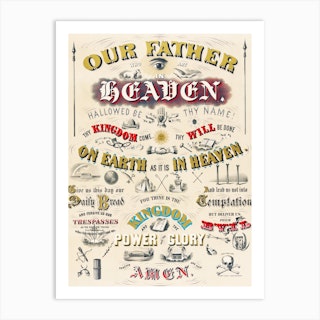 The Lords Prayer, Ehrgott & Forbriger Art Print