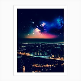 City At Night 16 Art Print