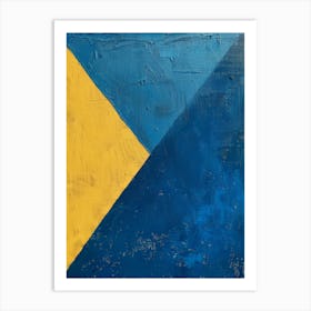 Blue And Yellow 2 Art Print
