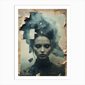 Woman With A Veil Art Print