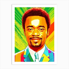 Chiwetel Ejiofor Colourful Pop Movies Art Movies Art Print