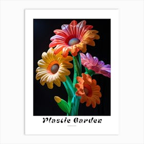Bright Inflatable Flowers Poster Gerbera Daisy 1 Art Print