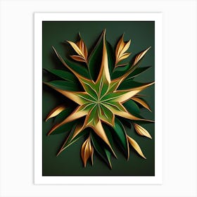 Star Anise Leaf Vibrant Inspired Art Print