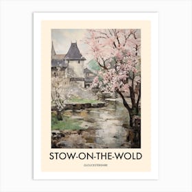 Stow On The Wold (Gloucestershire) Painting 2 Travel Poster Art Print