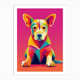 Colorful Dog 2 Art Print