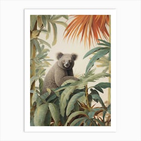 Koala 1 Tropical Animal Portrait Art Print