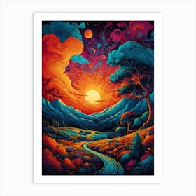 Psychedelic Painting 13 Art Print