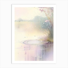 Rain Puddle Water Waterscape Gouache 2 Art Print