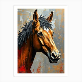 Horse Head Painting 1 Art Print