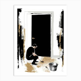 Man A Door Art Print