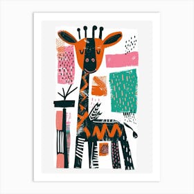 Giraffe Canvas Print 6 Art Print