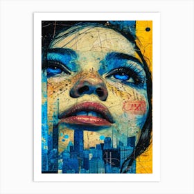 Thought Of You - Blue Eyes Wonder Art Print