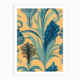 Blue Glaucus Vintage Graphic Watercolour Art Print