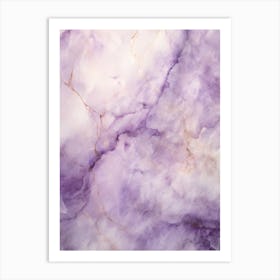 Purple Marble 3 Art Print