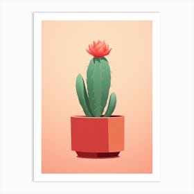 Cactus In A Pot 1 Art Print