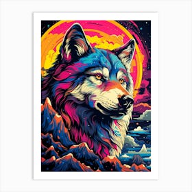 Wolf Painting 2 Art Print