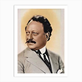 Emil Jannings Retro Collage Movies Art Print