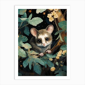 Adorable Chubby Foraging Possum 1 Art Print