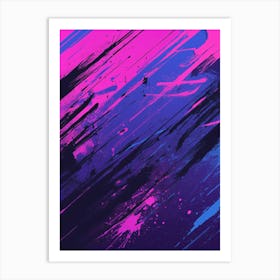 Abstract Paint Splatters Art Print