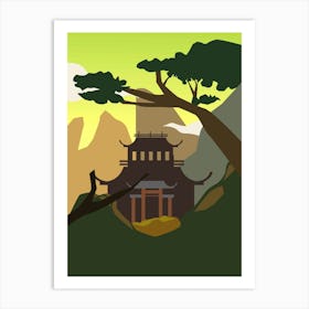 Chinese Temple Art Print