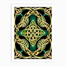 Abstract Celtic Knot 10 Art Print