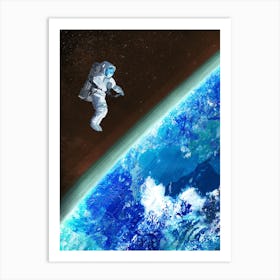 Space Walk Art Print
