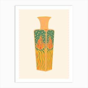 Fire Vase Art Print