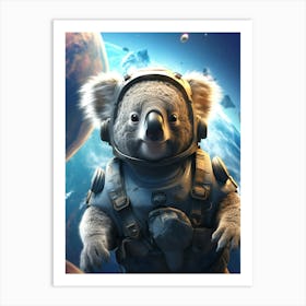 Space Koala Art Print