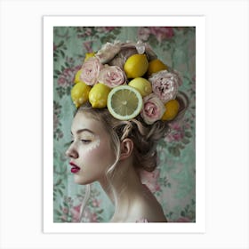 Lemon Hair Art Print