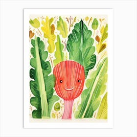 Friendly Kids Chard Art Print