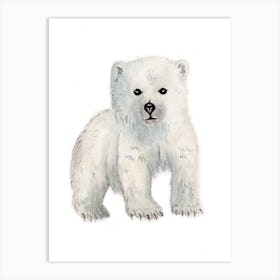 Polar Bear Cub Art Print