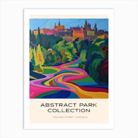 Abstract Park Collection Poster Princes Street Gardens Edinburgh Scotland 3 Art Print