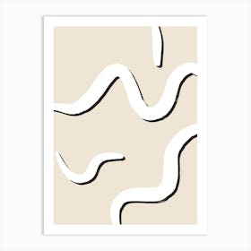 Neutral Waves Art Print