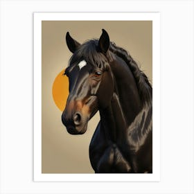 Horse Portrait 4 Art Print