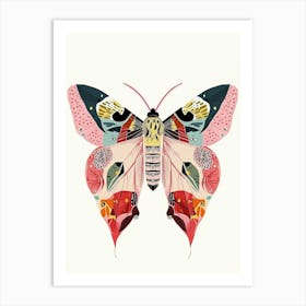 Colourful Insect Illustration Butterfly 23 Art Print