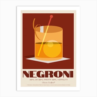 The Negroni Art Print