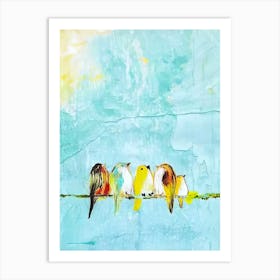 Birds On A Wire Art Print