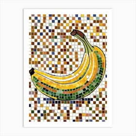 Banana Mosaic Art Print