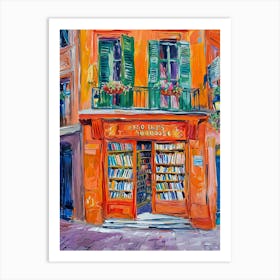 Lyon Book Nook Bookshop 2 Art Print