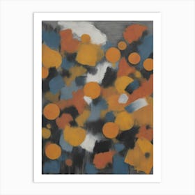 Oranges And Blues Veil of Light Art Print