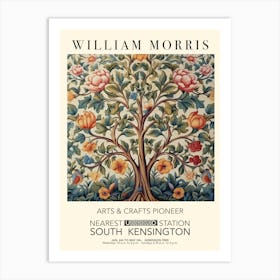 William Morris Print Exhibition Poster Tree Of Life Art Print