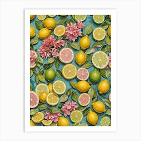 Citrus Whispers Art Print