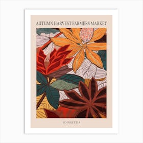 Fall Botanicals Poinsettia 1 Poster Art Print