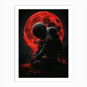 Red Moon 1 Art Print