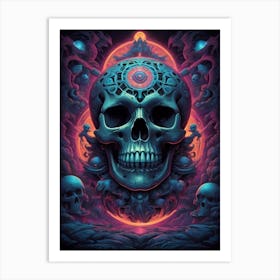 Skull And Skulls Art Print