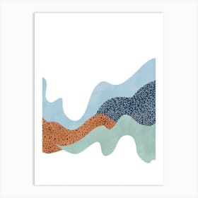 Waves And Sand No.1 Art Print