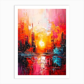 Sunset City Art Print