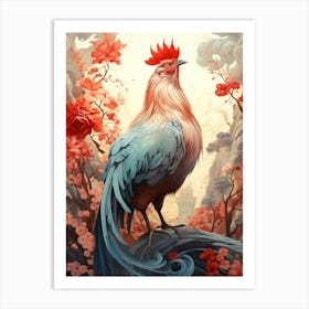 Chinese Rooster Art Print